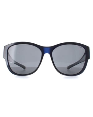 INVU Rond Dames Transparant Blauw Gepolariseerd E2102