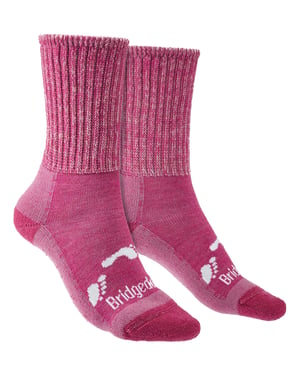 Bridgedale - Kinderen Merinowol Wandelsokken - Roze