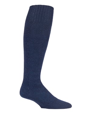 Kniehoge wollen vislaarssokken voor heren - Marineblauw