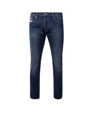 Diesel donkerblauwe jeans met D-glans