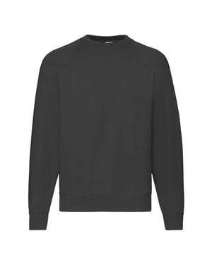 Fruit of the Loom Heren Klassiek Sweatshirt (Zwart)