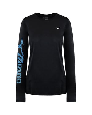 Mizuno Impulse Core Graphic Heren Zwart Top