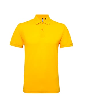 Asquith & Fox Heren Poloshirt met korte mouwen Prestatiemengsel (Zonnebloem)