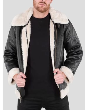 Alpha Industries B3 FL Heren Vliegerjack in Zwart