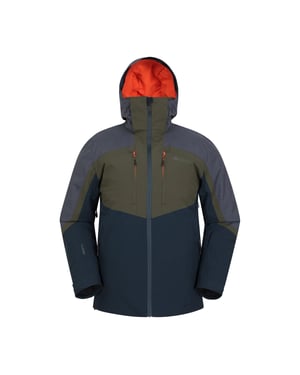 Mountain Warehouse Heren Anton Waterdichte Ski jas (Kaki Groen)