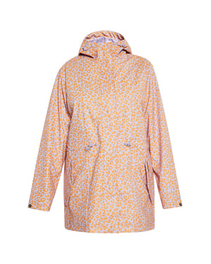 Schmuddelwedda Grote maat regenjas Dames Pastel Lavendel Oranje Leeuw