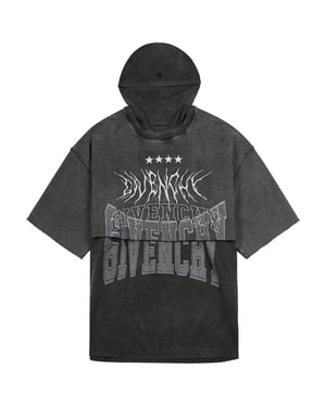 Givenchy overlappend ontwerp grijs T-shirt