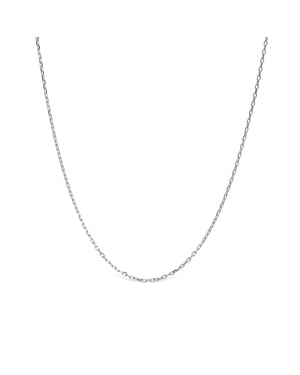 Luxenter ketting, luxenter 925 sterling zilveren ketting met gerhodineerde afwerking