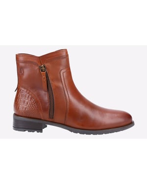 Hush Puppies Scarlett Leren Dames Laarzen In Het Bruin