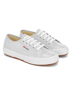 Superga Unisex 2750 Lamew Metallic Sportschoenen voor volwassenen (Grijs Zilver)