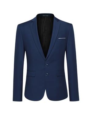 Klassieke marineblauwe blazer Blazer met twee knopen