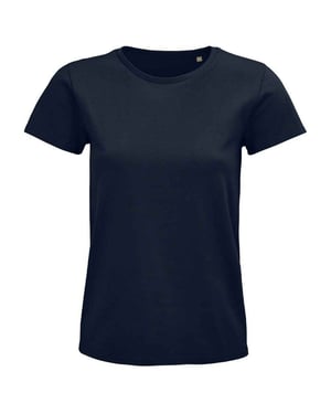 SOLS Dames/Dames Pioneer Organic T-shirt (Franse marine)