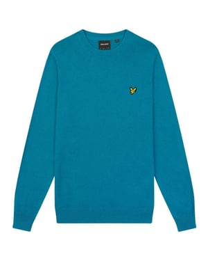 Lyle & Scott merklogo vrijetijdsblauwe trui