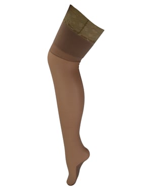 Hoog getailleerde doorschijnende panty voor dames glanzend - Naakt / Naakt