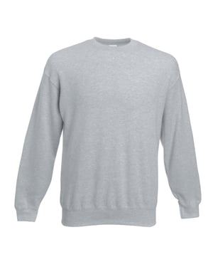 Fruit Of The Loom Unisex Premium 70/30 set-in sweater (Heather Grijs)