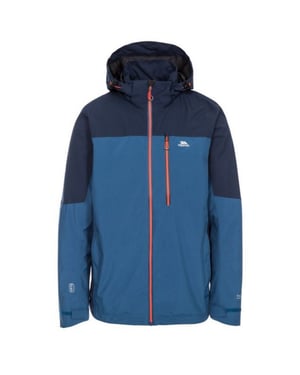 Trespass - Heren Tappin Waterdichte Jas met Capuchon (Blauw)