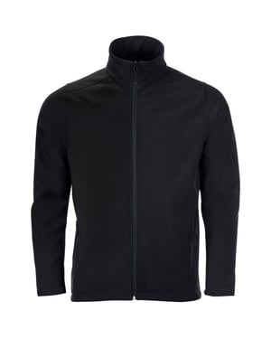 SOLS Heren Race Full Zip Water Repellent Softshell Jacket (Zwart)