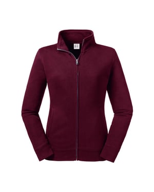 Russell Dames/dames Authentieke Sweat Jacket (Bourgondië)