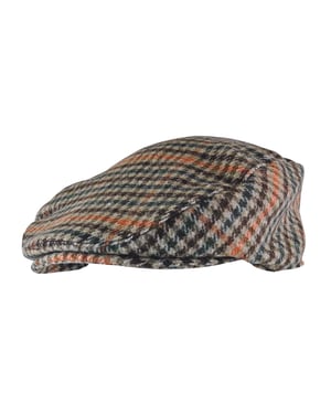 Heren Tweed Flat Cap Sock Snob Newsboy Style - GL228 Rood / Groen