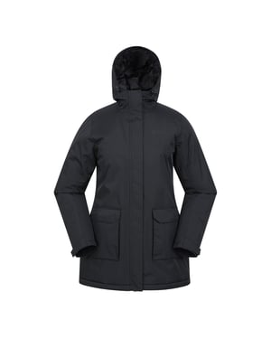 Mountain Warehouse Dames/Dames Ranger Waterafstotende Gewatteerde Parka (Zwart)