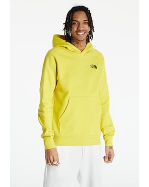 The North Face Heren Reglan Red Box Hoodie in Geel