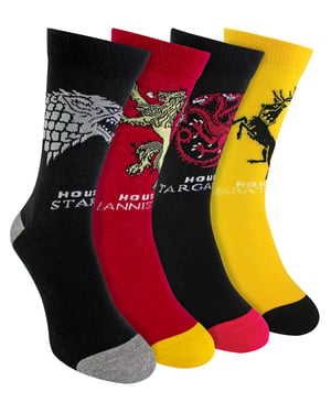 4 Paar Heren Game of Thrones Sokken | House of Dragon GOT Novelty Sokken - Assortiment
