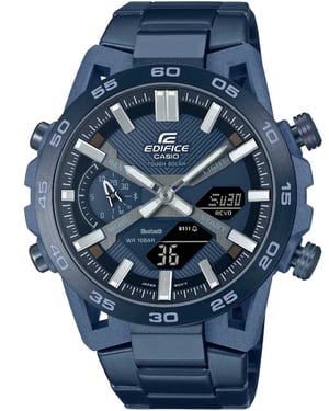 Casio Edifice Sospensione Heren Blauwe Horloge ECB-2000CB-2AEF