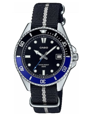 Casio Casio Collectie Unisex Zwarte Horloge MDV-10C-1A2VEF