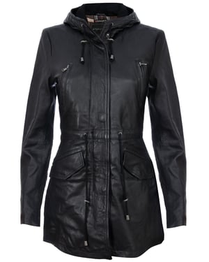 Dames halflange parka-jas met capuchon-Oakengates