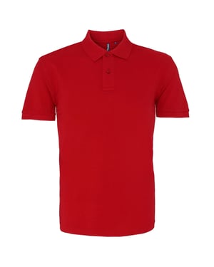 Asquith & Fox Heren Poloshirt met korte mouwen (Kardinaal Rood)