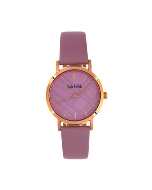 Sophie en Freda Budapest horloge met leren band
