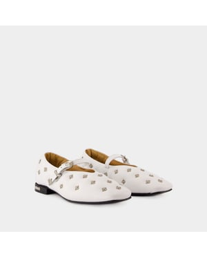 Ballerina's Aj1342 - Toga Pulla - Leer - Wit