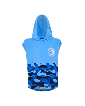 Regatta Kinder/Kids II Camo Handdoek met capuchon (Elysium Blauw)