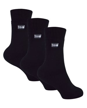 THMO - 3 paar thermo kindersokken - Zwart