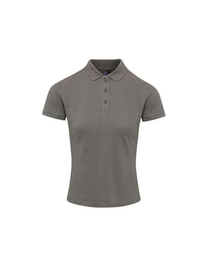 Premier Dames/Dames Coolchecker Plus Poloshirt (Donkergrijs)