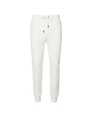 Criminal Damage Kabelgebreide Heren Off White Track Broek