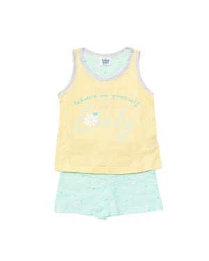 Zomerse pyjama met brede banden 22117075 meisje