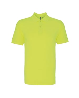 Asquith & Fox Heren Poloshirt met korte mouwen (Neon geel)