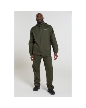 Mountain Warehouse Heren Pakka waterdichte overbroek (Kaki Groen)