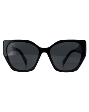 Prada PR19ZS 1AB5S0 zwarte donkergrijze zonnebril