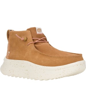 HEYDUDE Wendy Peak Hi Suede Dameslaarzen Chestnut