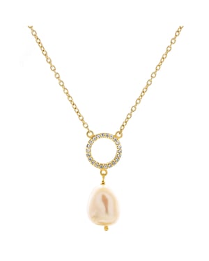 Orphelia 'Spa' Dames 925 Sterling Zilveren Hanger met Ketting - Goud ZK-7575/G