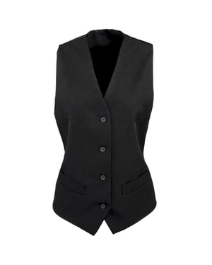 Premier Dames/dames Gevoerde Polyester Taillejas / Bar Slijtage / Catering (Zwart)