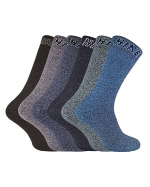 Set van 6 ademende katoenen wandelsokken voor heren - Pack 1