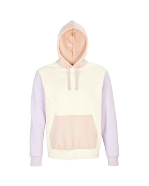 SOLS Unisex Collins Contrast Organic Hoodie voor volwassenen (Gebroken wit)