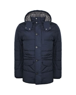 Hackett Londen Anorak Fleece Heren Navy Jas