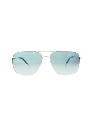 Oliver Peoples Aviator Mens Silver Chrome Sapphire VFX Fotochrome zonnebril