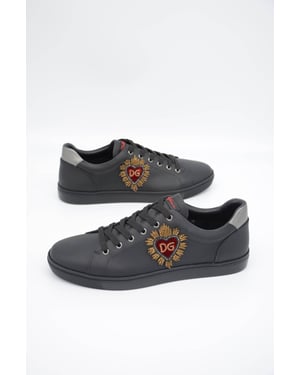 Dolce & Gabbana Heren Geborduurde Lage Sneakers