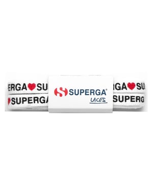 Superga Schoenveters met hartlogo (Wit/rood/normaal)