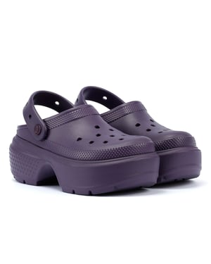 Crocs Stomp damesklompen donker Iris